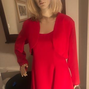 2 piece red dress by Hampton Nites.